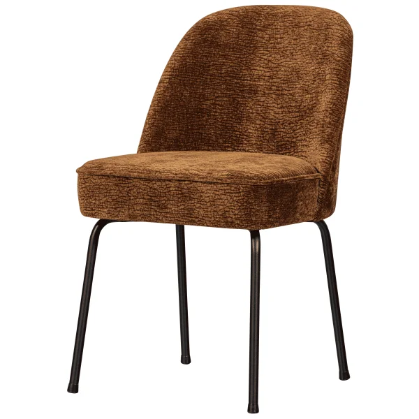 WOOOD Eetkamerstoel Vogue Chenille - Middenbruin - BePureHome