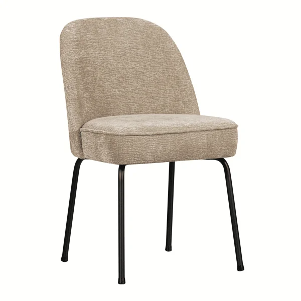 WOOOD Eetkamerstoel Vogue Chenille - Zand - BePureHome