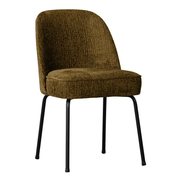 WOOOD Eetkamerstoel Vogue Structure Velvet - Brass - BePureHome