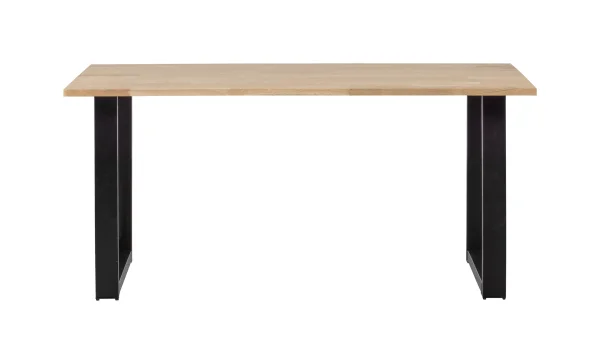 WOOOD Eettafel Tablo met U-poot, 160 x 90cm - Onbehandeld