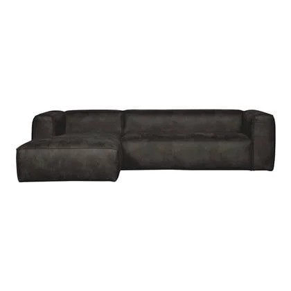 Woood Exclusive Bean Chaise Longue Links - Eco-leder - Zwart