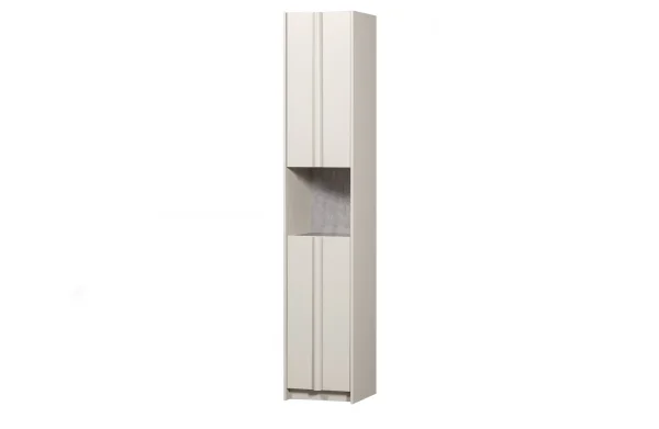 WOOOD Exclusive-collectie Basu Smalle Kast 40cm Grenen Dust Incl Concrete Decor [fsc]