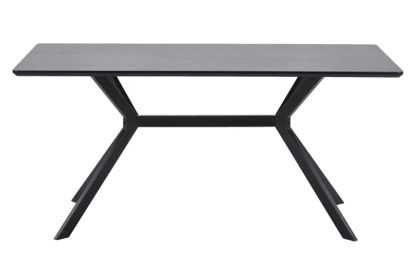 WOOOD Exclusive-collectie Bruno Eettafel Rechthoek Mdf Zwart 200x90cm