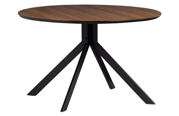 WOOOD Exclusive-collectie Bruno Eettafel Rond Mdf Walnoot Ø120cm