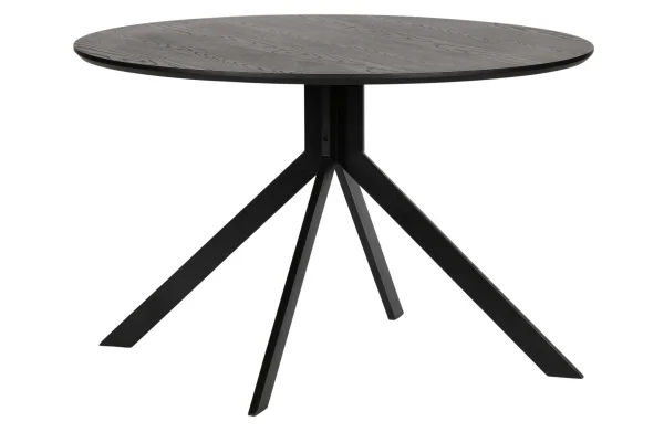 WOOOD Exclusive-collectie Bruno Eettafel Rond Mdf Zwart Ø120cm