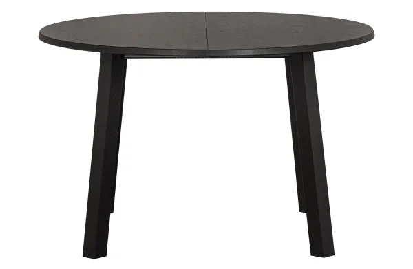 WOOOD Exclusive-collectie Lange Jan Uitschuifbare Eettafel Rond Eiken Blacknight [fsc]