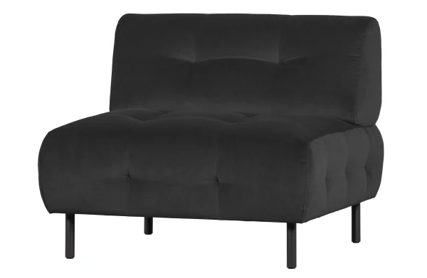 WOOOD Exclusive-collectie Lloyd Fauteuil Gewassen Fluweel Cast Iron