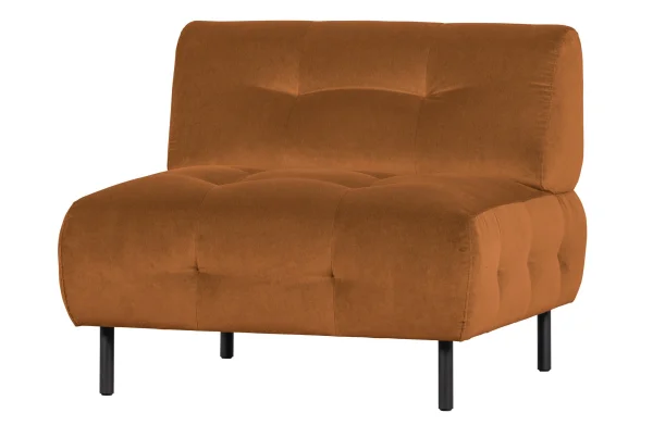 WOOOD Exclusive-collectie Lloyd Fauteuil Gewassen Fluweel Cinnamon