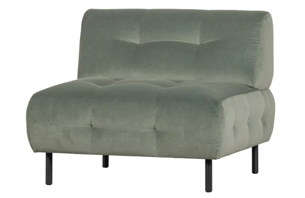 WOOOD Exclusive-collectie Lloyd Fauteuil Gewassen Fluweel Waterplant