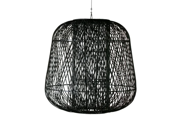 WOOOD Exclusive-collectie Moza Hanglamp Bamboe Zwart 100x100cm