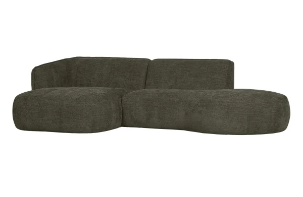 WOOOD Exclusive-collectie Polly Chaise Longue Links Warm Groen