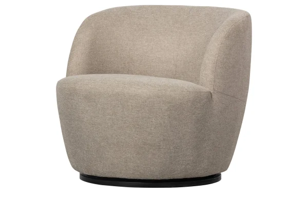 WOOOD Exclusive-collectie Serra Draaifauteuil Geweven Stof Zand