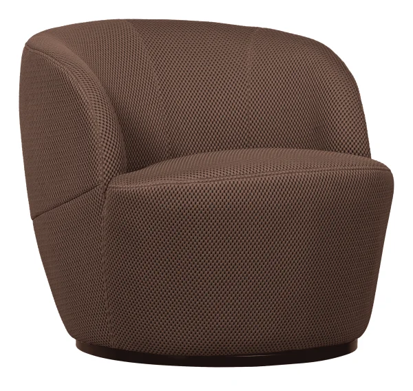 WOOOD Exclusive Draaifauteuil Serra Mesh - Espresso