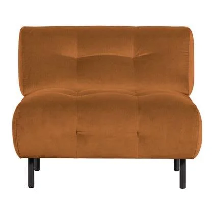 WOOOD Exclusive Lloyd Fauteuil - Fluweel - Cinnamon