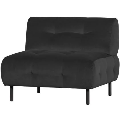 WOOOD Exclusive Lloyd Fauteuil - Velvet - Cast Iron - 75x90x90