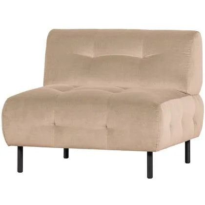 WOOOD Exclusive Lloyd Fauteuil - Velvet - Sea Salt - 75x90x90