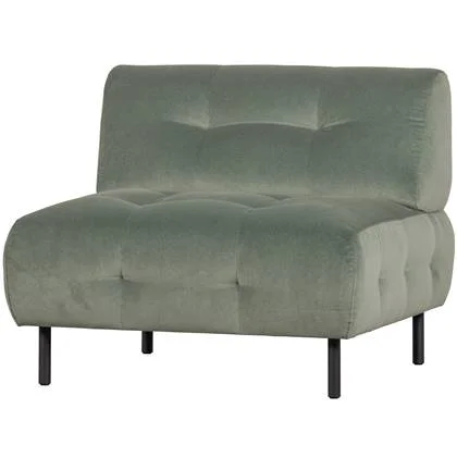 WOOOD Exclusive Lloyd Fauteuil - Velvet - Waterplant - 75x90x90