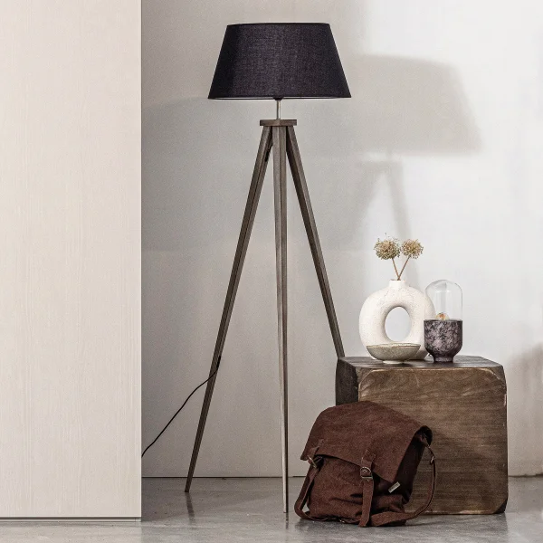 WOOOD Exclusive Vloerlamp Omar - Zwart