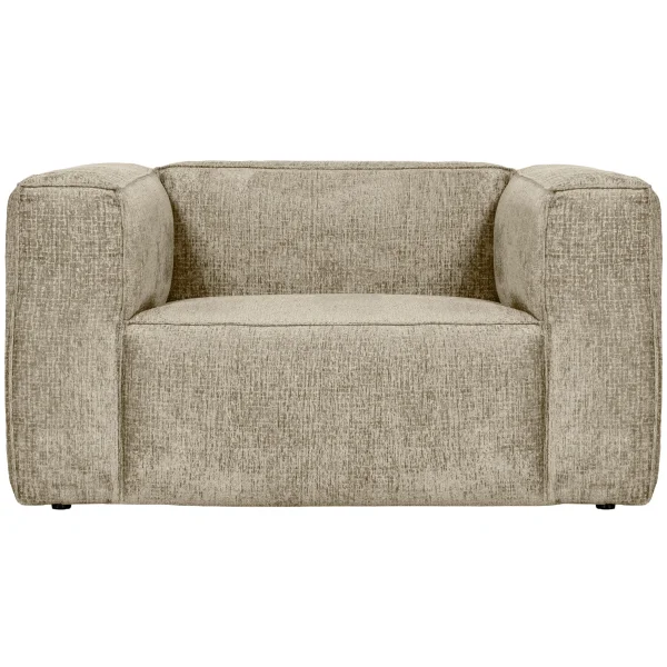 WOOOD Fauteuil Bean Structure Velvet - Buttermilk