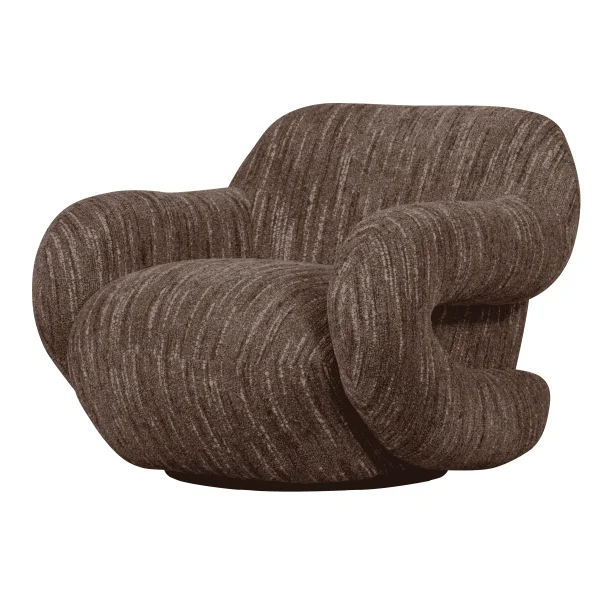 WOOOD Fauteuil Folke Chenille - Oudroze Melange