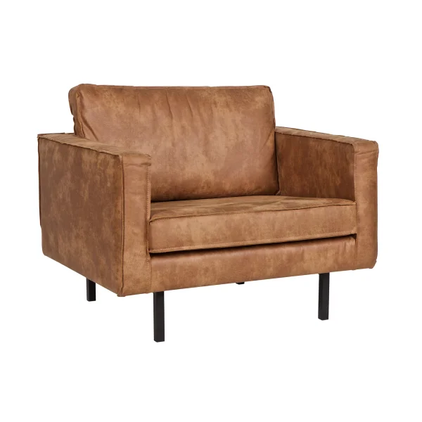 WOOOD Fauteuil Rodeo - cognac - BePureHome
