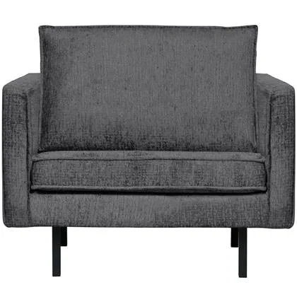WOOOD Fauteuil Rodeo - Structure Velvet - Mountain - 85x105x86