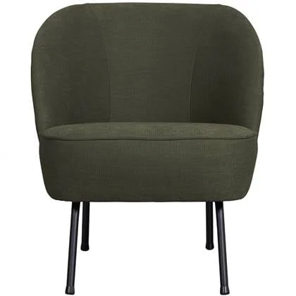 WOOOD Fauteuil Vogue - Geweven Stof - Warm Groen - 69x57x70