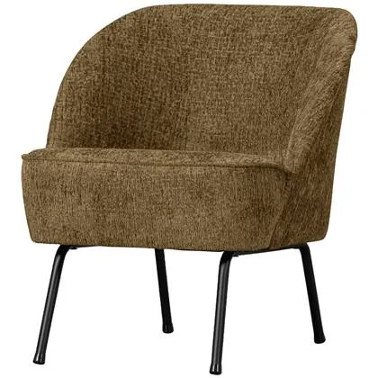 WOOOD Fauteuil Vogue - Structure Velvet - Brass - 69x57x70