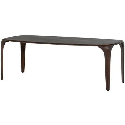 WOOOD Fiore Eettafel - Mango Hout - Walnoot - 76x230x95