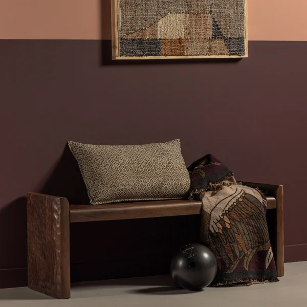 WOOOD Halbank Prop Mangohout - Bruin - BePureHome