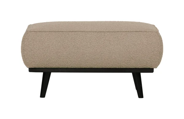 WOOOD Hocker Statement Bouclé - Beige - BePureHome