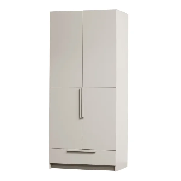 WOOOD Kledingkast Pure Grenenhout, 2-deurs - Dust