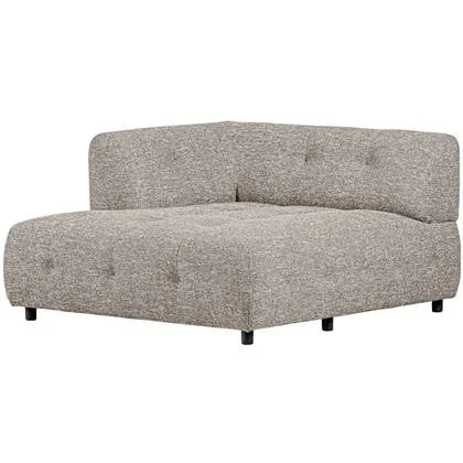 WOOOD Louis 1,5-Zits Chaise Longue - Polyester - Powder - 73x122x140