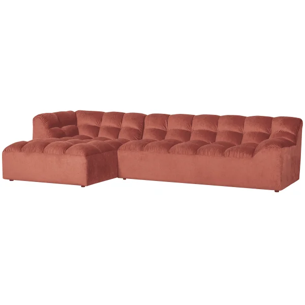 WOOOD Loungebank Allure Links, Velvet - Blush