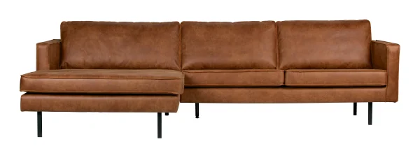 WOOOD Loungebank Rodeo Links, Eco Leder - Cognac - BePureHome