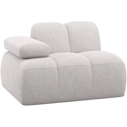 WOOOD Mojo 1-Zits Element Bank Arm Links - Bouclé - Ecru Melange