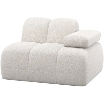 WOOOD Mojo 1-Zits Element Bank Arm Rechts - Wollig - Ecru