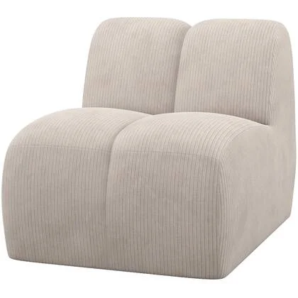 WOOOD Mojo 1-Zits Element - Ribstof - Ecru - 74x84x97