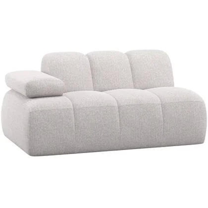 WOOOD Mojo 1,5-Zits Element Bank Arm Links - Bouclé - Ecru Melange