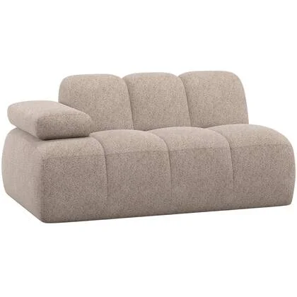 WOOOD Mojo 1,5-Zits Element Bank Arm Links - Wollig - Donkerzand