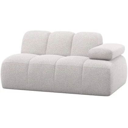 WOOOD Mojo 1,5-Zits Element Bank Arm Rechts - Bouclé - Ecru Melange