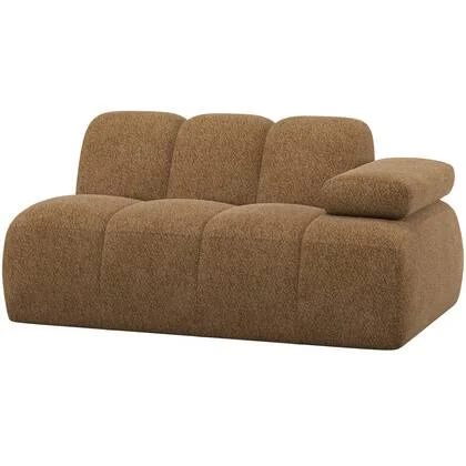 WOOOD Mojo 1,5-Zits Element Bank Arm Rechts - Wollig - Honinggeel