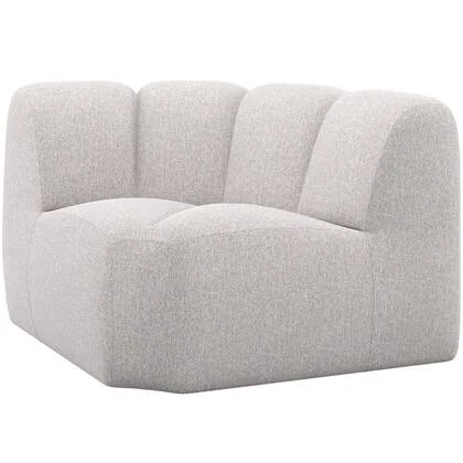 WOOOD Mojo Bank Hoekelement - Bouclé - Ecru Melange - 74x110x110