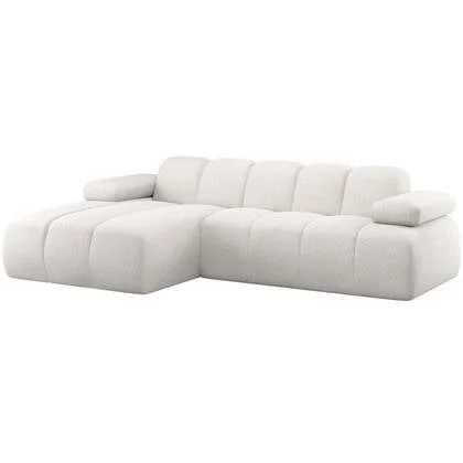 WOOOD Mojo Chaise Longue Bank Links - Wollig - Ecru Wollig