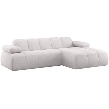 WOOOD Mojo Chaise Longue Bank Rechts Bouclé - Ecru Melange