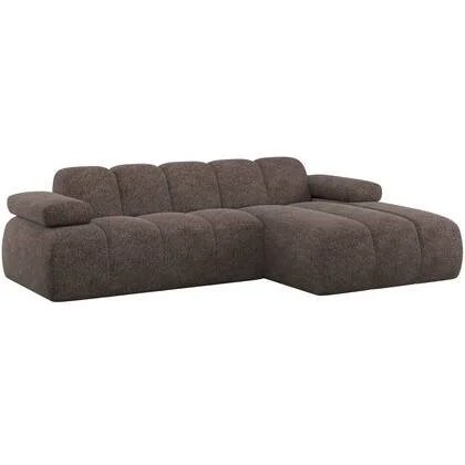 WOOOD Mojo Chaise Longue Bank Rechts - Wollig - Bruin