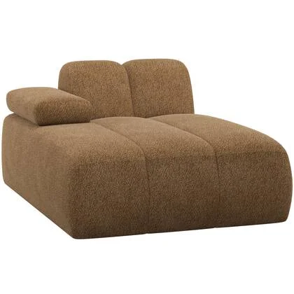 WOOOD Mojo Chaise Longue Element Bank Links - Wollig - Honinggeel