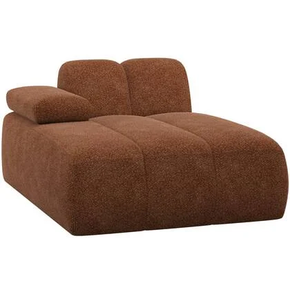 WOOOD Mojo Chaise Longue Element Bank Links - Wollig - Roestbruin