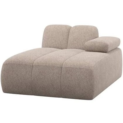 WOOOD Mojo Chaise Longue Element Bank Rechts - Wollig - Donkerzand