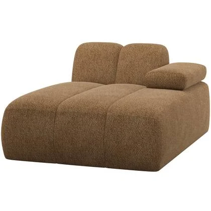 WOOOD Mojo Chaise Longue Element Bank Rechts - Wollig - Honinggeel